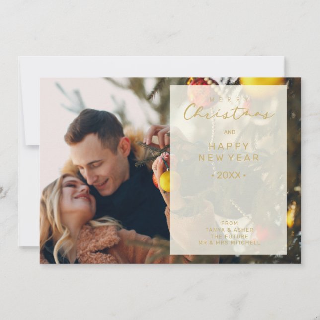 Reserva La Fecha Transparency Overlay Photo Merry Xmas (Anverso)