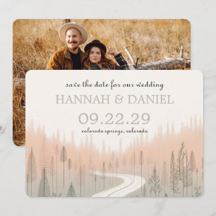 Reserva La Fecha Trayecto de colores suaves