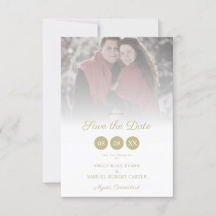 Reserva La Fecha Trendy Transparency Effect Elegant Photo Wedding