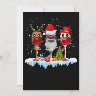 Reserva La Fecha Tres Gafas De Navidades Vinos Encenden Santa Hat x