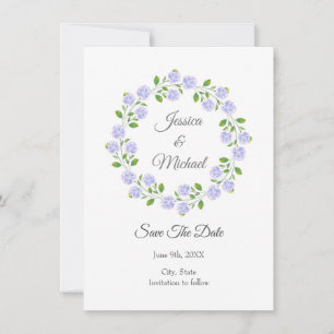 Reserva La Fecha Tres hidráneas Agua Floral Wreath