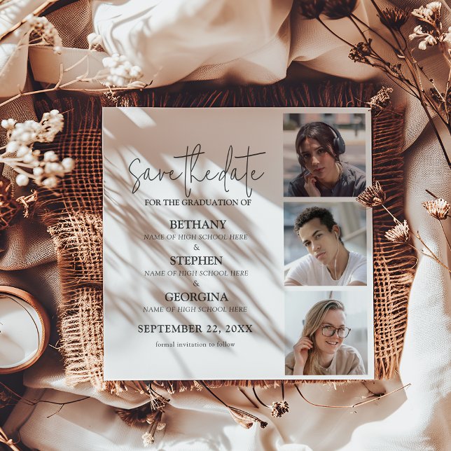 Reserva La Fecha Triple Celebration 3 Photo Graduation (Subido por el creador)