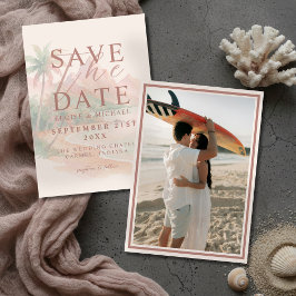 Reserva La Fecha Tropical Sunset Island Beach Photo Wedding
