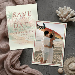 Reserva La Fecha Tropical Sunset Island Beach Photo Wedding