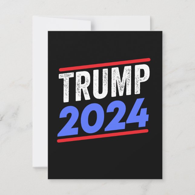 Reserva La Fecha Trump 2024 para la elección del presidente Donald  (Anverso)