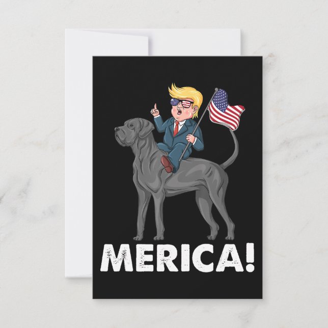 Reserva La Fecha Trump Merica Gran perro norteamericano cuarto (Anverso)