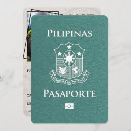 Reserva La Fecha Turquoise Philippines Passport Save the Date