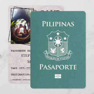 Reserva La Fecha Turquoise Philippines Passport Save the Date