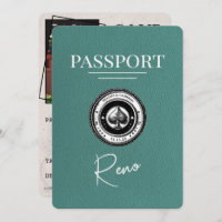 Turquoise Reno Passport Guardar la fecha