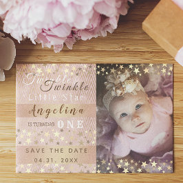 Reserva La Fecha Twinkle Twinkle Little Star 1er cumpleaños