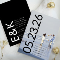 Ultra Moderno negrita Gran foto Premium FECHA Negr