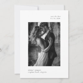 Reserva La Fecha Un Boda fotográfico minimo de tipografía moderna s
