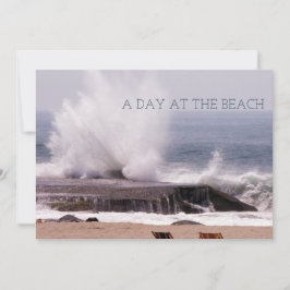 Reserva La Fecha Un día en la playa retro Ola oceánica salpicada