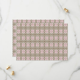 Reserva La Fecha un patrón rosa y marrón sobre un fondo blanco