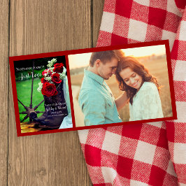 Reserva La Fecha Un vaquero de las rosas rojas rusas bota a Boda oc