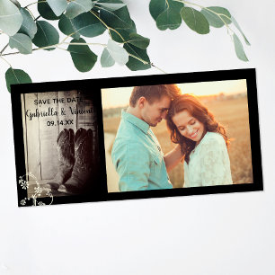 Reserva La Fecha Un vaquero rústico bota a un occidental floral sal