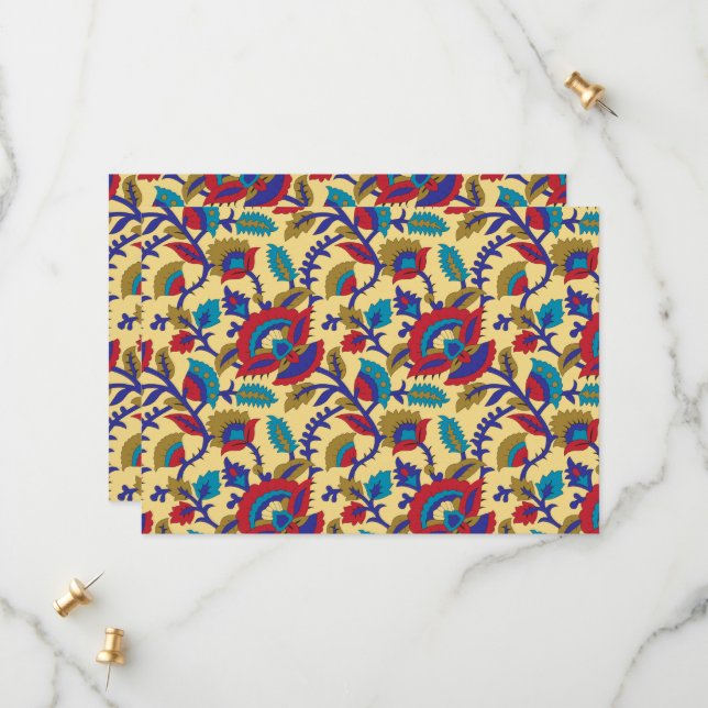 Reserva La Fecha Una vibrante obra de arte textil con un rojo atrev (Anverso/Reverso In Situ)