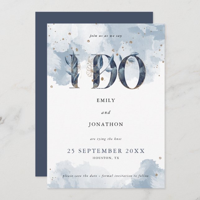 Reserva La Fecha Únete a nosotros como decimos que hago las letras  (Anverso / Reverso)