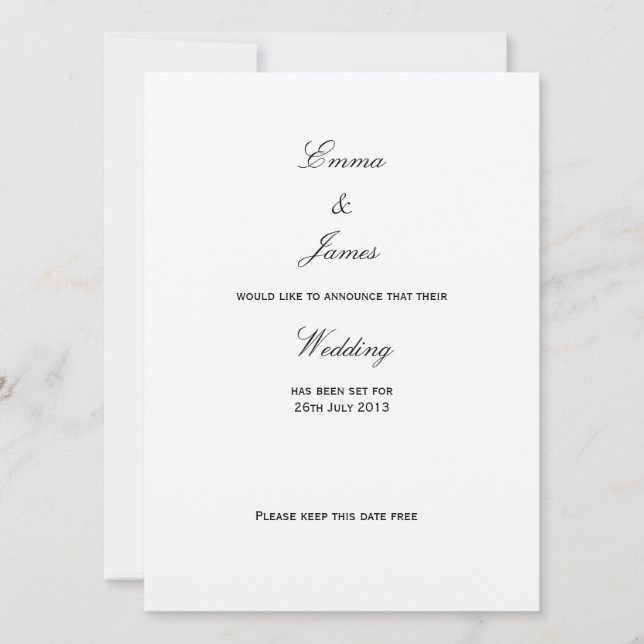 Reserva La Fecha Unión - Salvar la Fecha (Anverso)