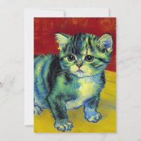 Van Gogh Tabby Cat