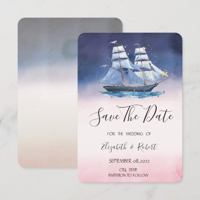 Reserva La Fecha Vela Estrellas del Mar de Barco Náutico Salven La  (Anverso / Reverso)