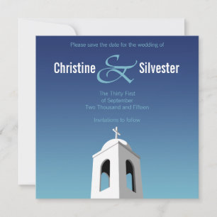 Reserva La Fecha Verano Mediterráneo, 5.25x5.25 guardar la fecha