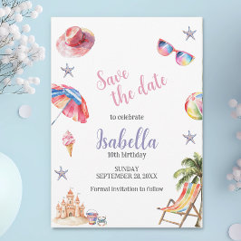 Reserva La Fecha Verano tropical Fiesta de playa