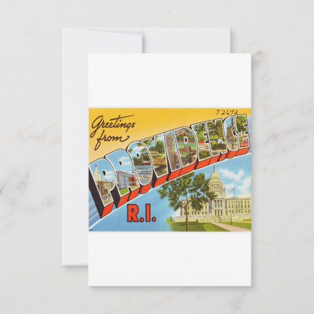 Reserva La Fecha Verde De La Isla De Providence Rhode (Anverso)