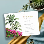 Reserva La Fecha Verde rosa del árbol de palmas de Bougainville tro<br><div class="desc">Para cualquier personalización adicional o cualquier otro elemento que coincida,  no dude en ponerse en contacto conmigo en yellowfebstudio@gmail.com</div>