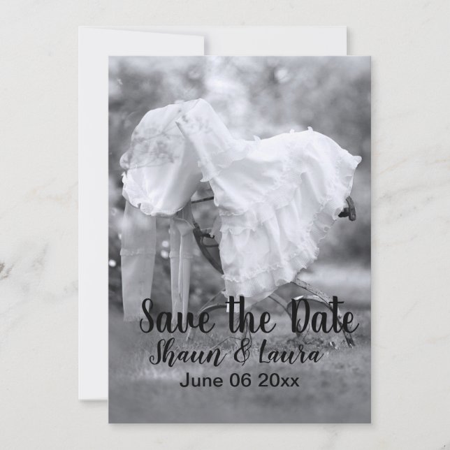 Reserva La Fecha Vestido de Novia Save the Date (Anverso)