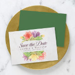 Reserva La Fecha Vibrantes florines mármol Salven la fecha<br><div class="desc">Esta elegante tarjeta floral salva la fecha con vibrantes flores con las palabras "guardar la fecha" en escritura a la moda todo contra un fondo de mármol pálido en el frente y un color verde en la parte posterior. Personalice esta tarjeta reemplazando el texto del marcador de posición en la...</div>