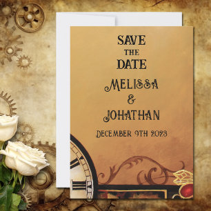 Reserva La Fecha Victorian Steampunk Elegance Boda
