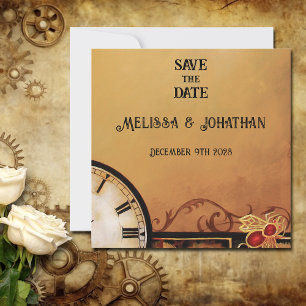 Reserva La Fecha Victorian Steampunk Elegance Boda
