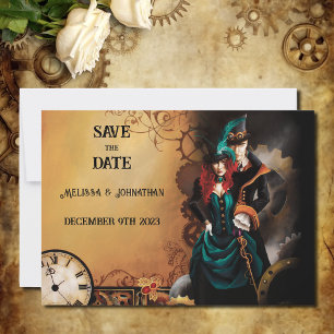 Reserva La Fecha Victorian Steampunk Elegance Boda
