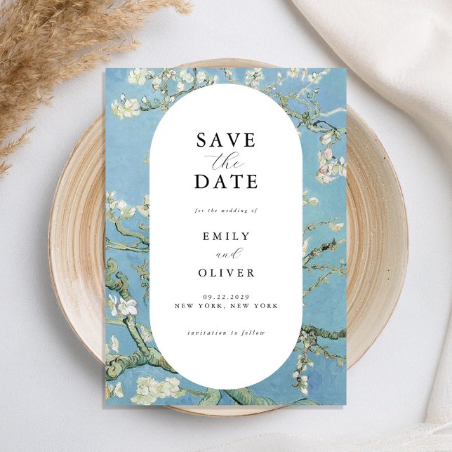 Reserva La Fecha Vincent Van Gogh Almond Blossom Boda Floral (Subido por el creador)