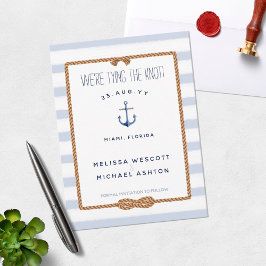 Reserva La Fecha Vinculación náutica Infinito del nudo + acuarela a