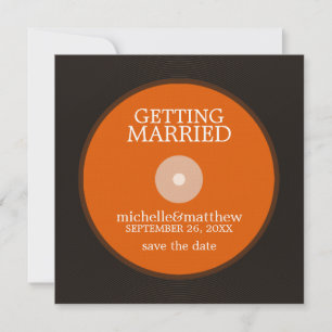 Reserva La Fecha Vinil Record Wedding Save the Date