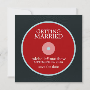 Reserva La Fecha Vinil Record Wedding Save the Date