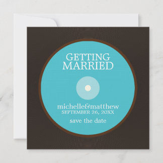 Reserva La Fecha Vinil Record Wedding Save the Date