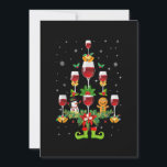 Reserva La Fecha Vino Glasses Christmas Tree Funny Winter Xmas Muje<br><div class="desc">Este es un gran regalo de Navidades. A tu familia,  amigos o niños les encantará este regalo después de que se lo des. Deseándote a ti y a tu familia y amigos una Feliz Navidad.</div>