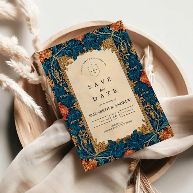 Reserva La Fecha Vintage Baroque Floral Wedding (Subido por el creador)