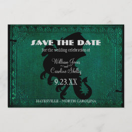 Reserva La Fecha Vintage de espadas de dragón medieval salva la fec