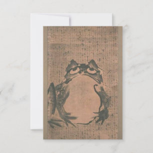 Reserva La Fecha Vintage de rana japonesa