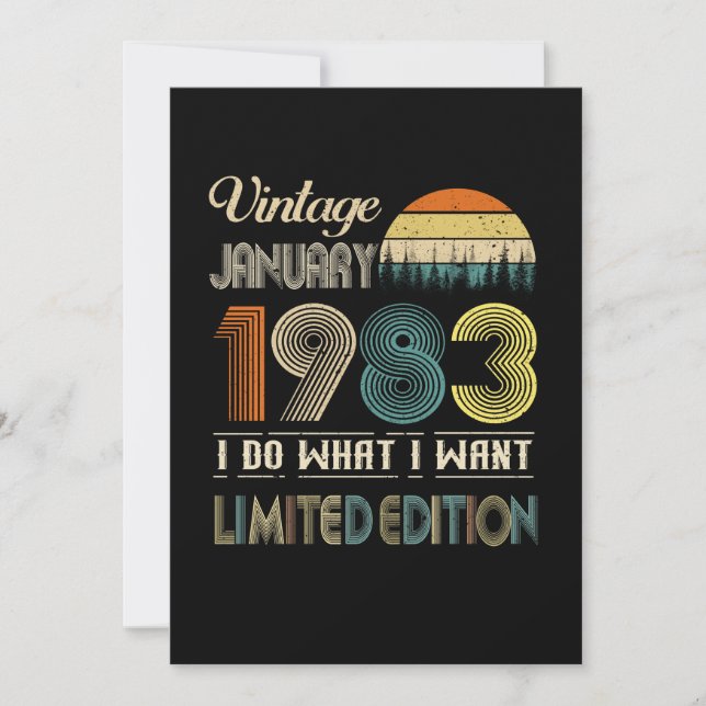 Reserva La Fecha Vintage enero 1983 What I Want Limited Edition (Anverso)