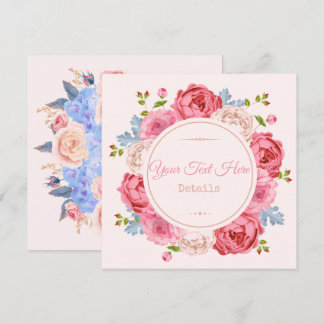 Reserva La Fecha Vintage Floral Save the Date