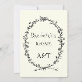 Reserva La Fecha Vintage Ivory Save the Date Card