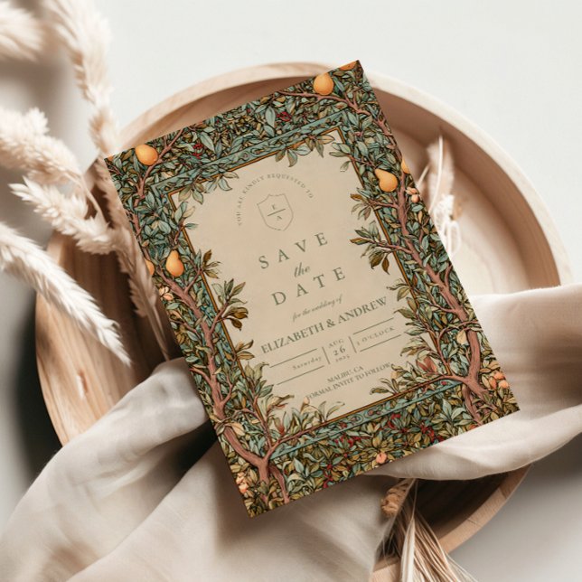 Reserva La Fecha Vintage Orchard Botanical Wedding (Subido por el creador)