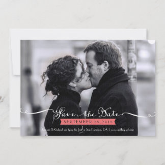 Reserva La Fecha Vintage Romantic Script Photo Save the Date