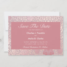 Vintage Rosa Pastel Plateado Floral