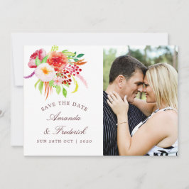 Reserva La Fecha Vintage Rustic Charm Floral Wedding Save the Date